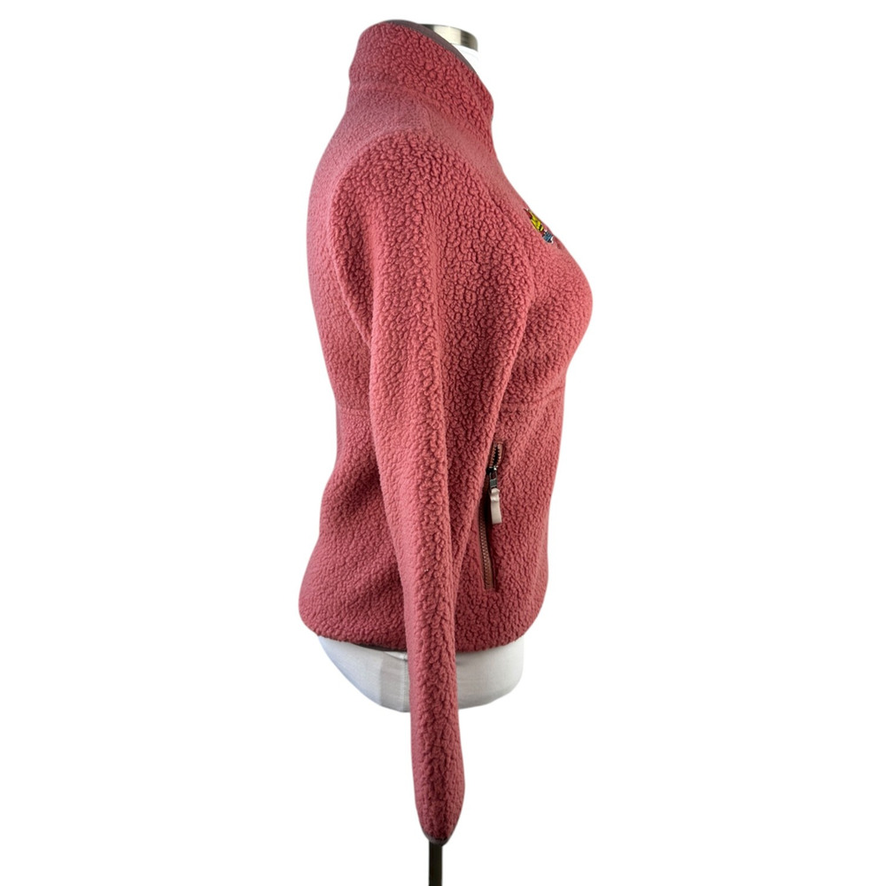 Patagonia Women’s Retro Pile Marsupial 1/2 Zip Fleece Rosehip *Company Logo Sm S - Picture 6 of 16